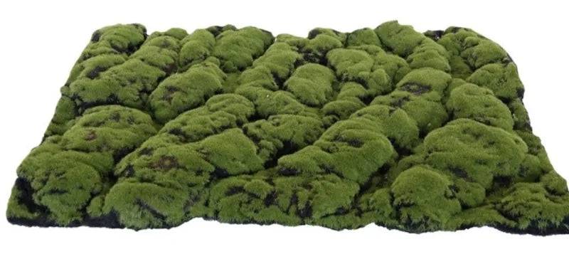 ARTIF. MOSS MAT COARSE GREEN-BROWN 70X50CM My Village