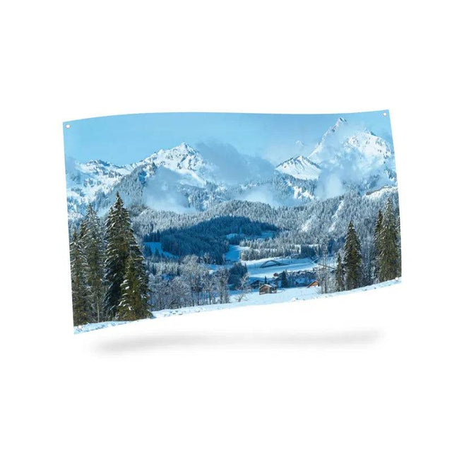 My Village Cloth Background (150 × 75 cm) – Flexible Fabric Backdrop for Christmas Villages & Seasonal Displays My Village