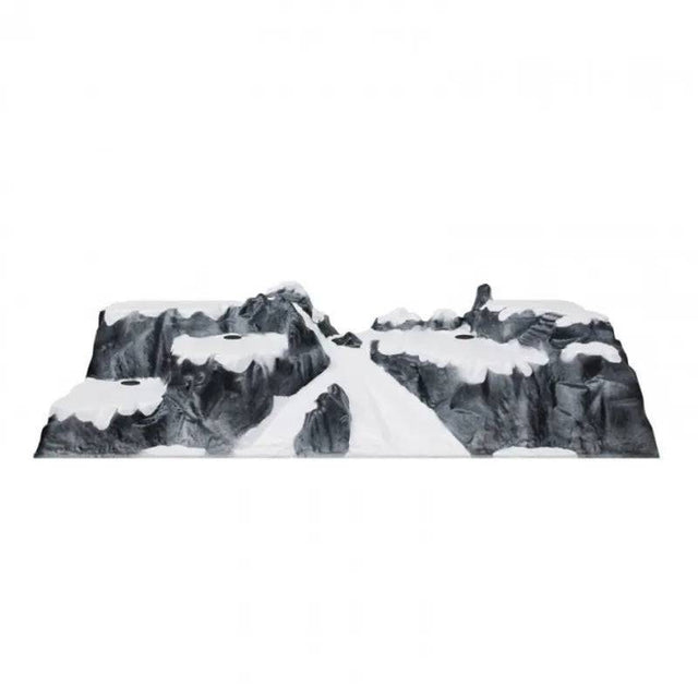 My Village Ski Run Christmas Village Base – Extra Large 3D Mountain Display Landscape (120 cm × 40 cm × 30 cm) My Village