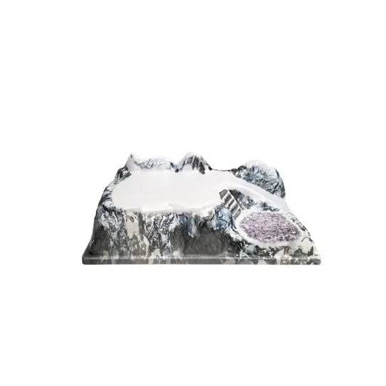 My Village Mont Blanc Christmas Village Base – 3D Alpine Display Landscape with Plateau & Stairs (42 cm × 25 cm) – MY36 My Village