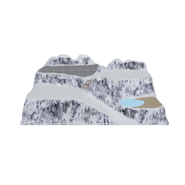 My Village Lagazoi Christmas Base – 3D Alpine Mountain Display Landscape (58 cm × 38 cm × 20 cm) My Village