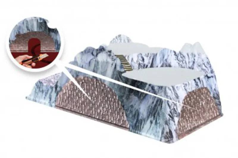 My Village Base Christmas Village Full Colour Train Tunnel 78x38CM My Village