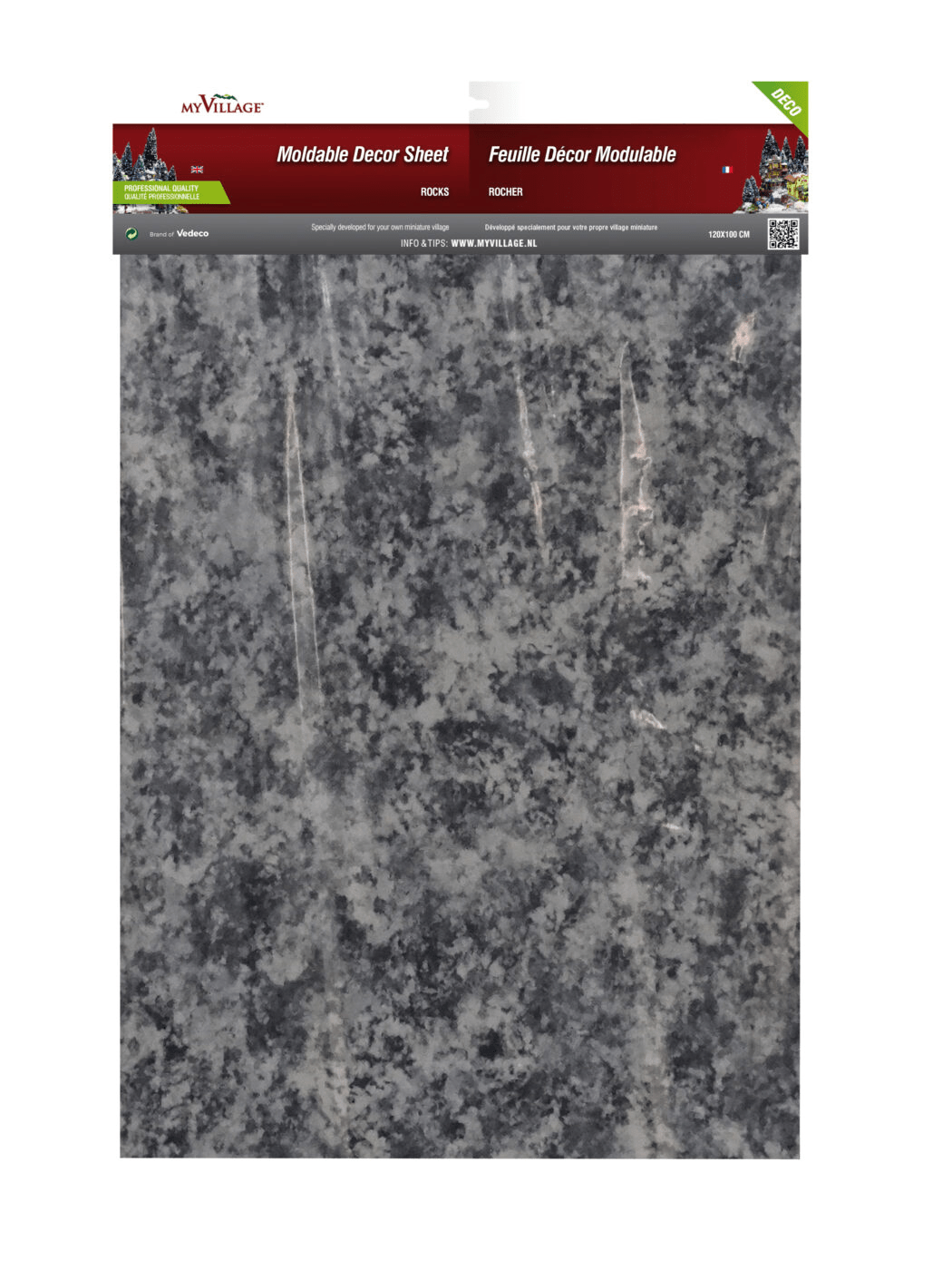 My Village Mouldable Sheet Rocks Roll 1.2X10M Extra Large Size For Large Projects