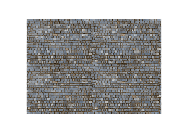 My Village Sheet Granite St. (21 × 29.7 cm) – Decorative Artificial Granite Street & Plaza Scenery Sheet for Christmas Villages My Village