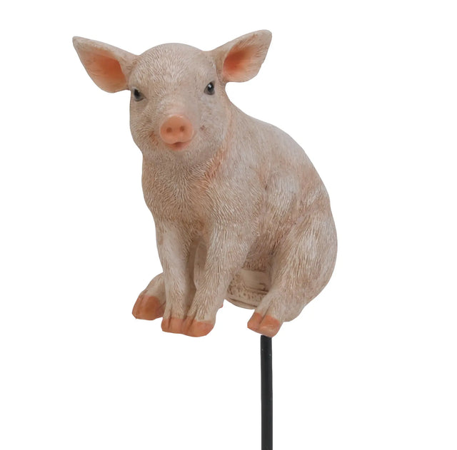 Sitting Pig Plant Pal Resin Ornament by Vivid Arts Vivid Arts