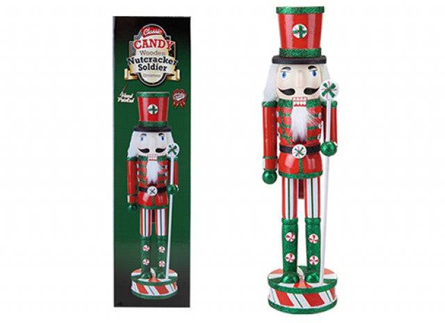 Candy Wooden Nutcracker 15"