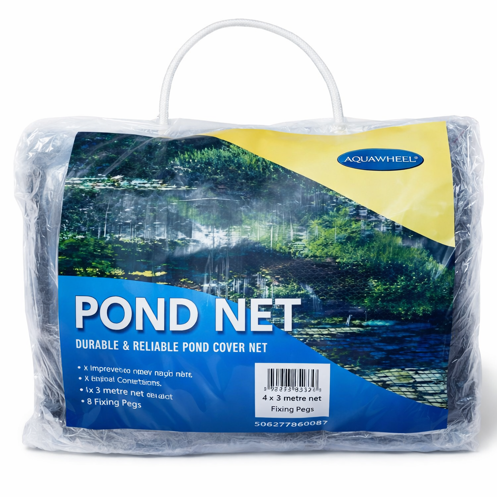 Pond Cover Net Black 6m x 5m with Fixing Pegs