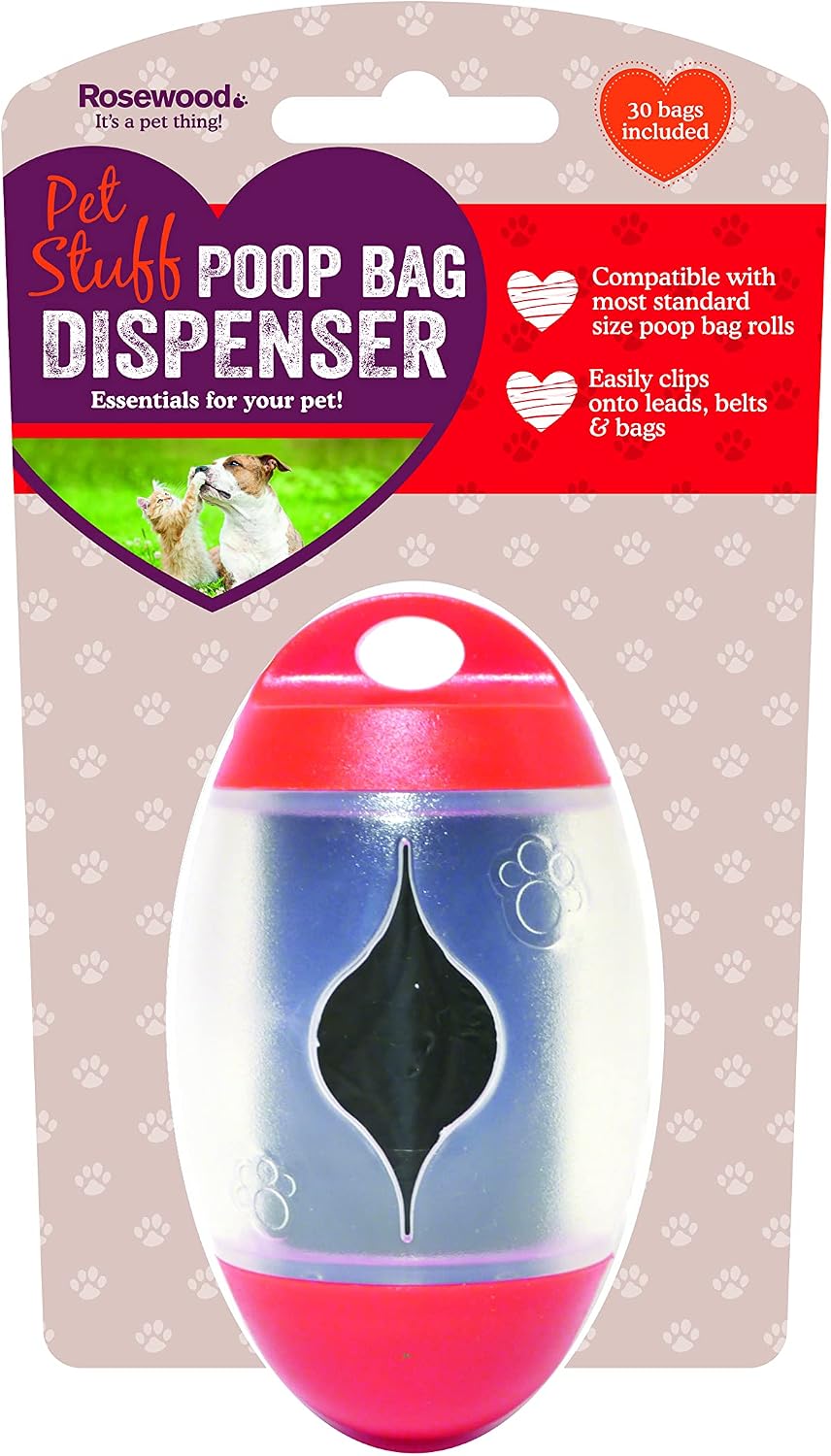 Rosewood Poop Bag Dispenser Includes 30 Bags Rosewood Pet Products Ltd