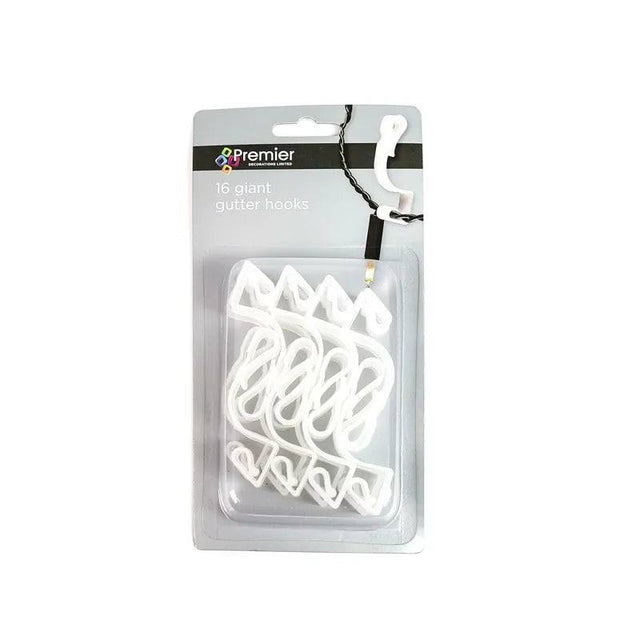 16pcs Giant Gutter Hooks Premier Decorations