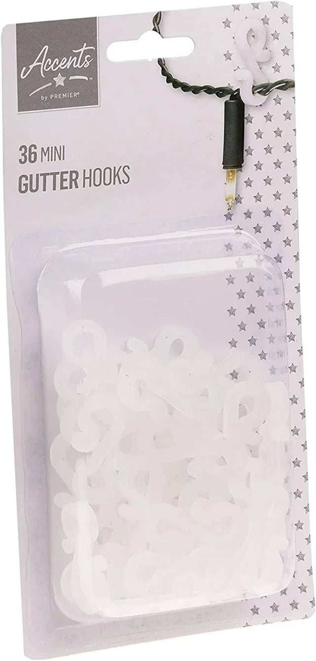 36pc Mini Gutter Hooks Premier Decorations