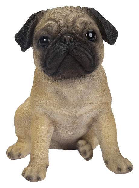 Pug Real Life Resin Ornament by Vivid Arts Vivid Arts