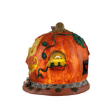 PUMPKIN SKULL HOUSE, AC ADAPTABLE Lemax Spooky Town