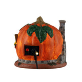 PUMPKIN SKULL HOUSE, AC ADAPTABLE Lemax Spooky Town