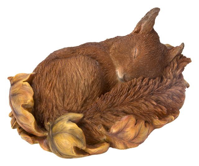 Sleeping Baby Red Squirrel Ornament by Vivid Arts Vivid Arts