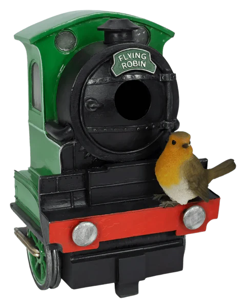Flying Scotsman Robin Birdhouse Size D by Vivid Arts Vivid Arts