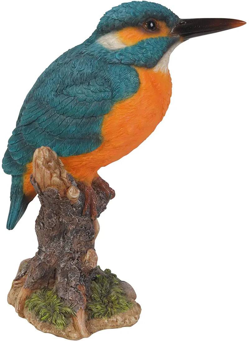 Kingfisher On Stump Ornament Size F by Vivid Arts