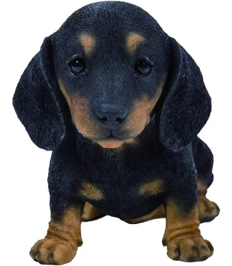 Black and Brown Dachshund Puppy Pet Pals Ornament by Vivid Arts