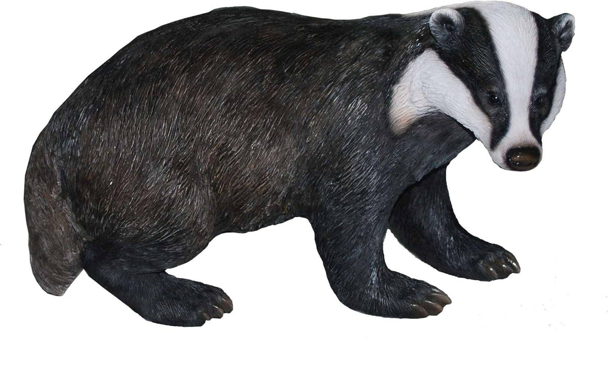 Real Life Badger Resin Ornament Size A by Vivid Arts