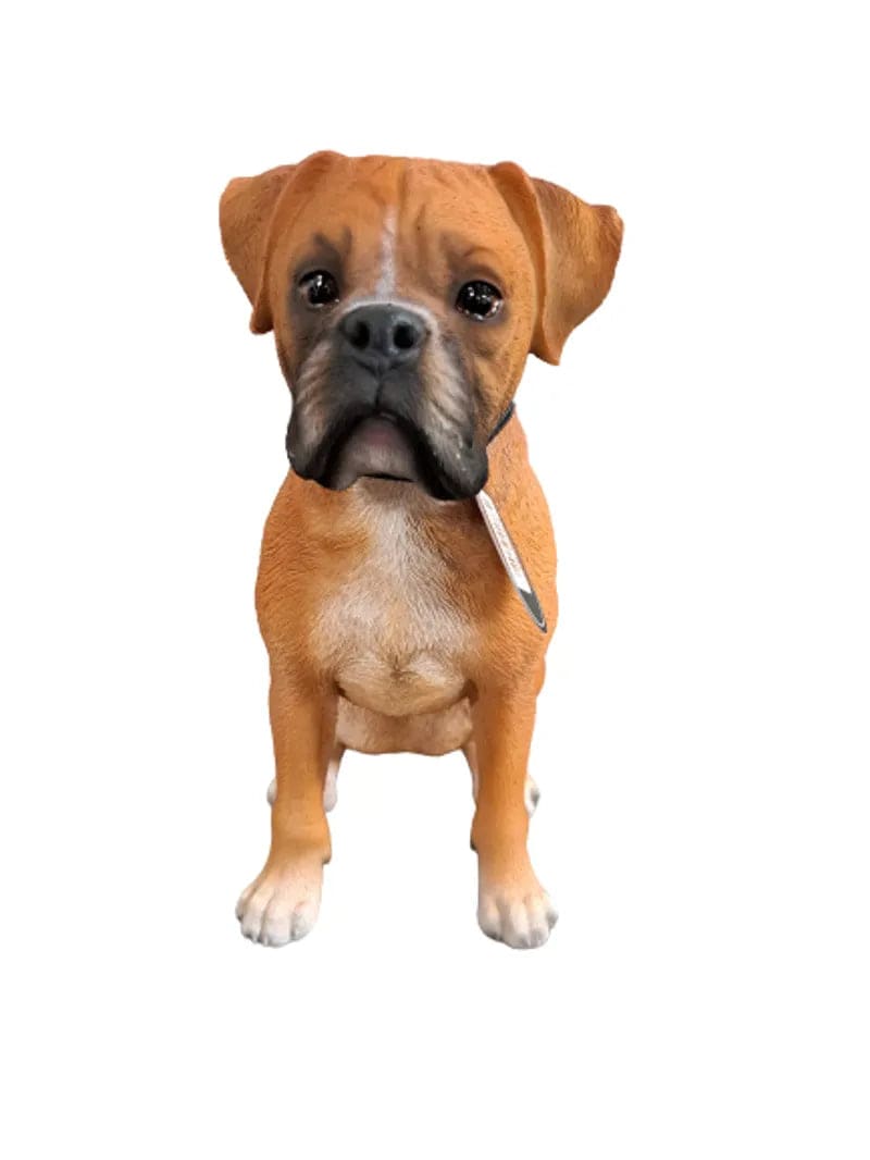 Boxer Real Life Resin Ornament by Vivid Arts
