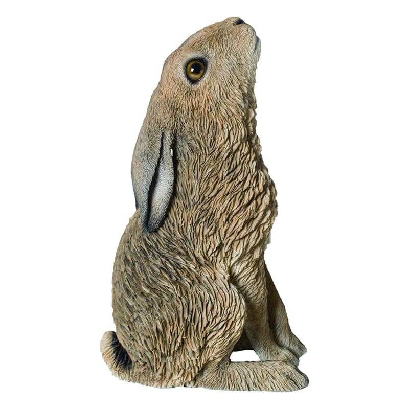 Real Life Moon Gazing Hare Resin Ornament Size D by Vivid Arts