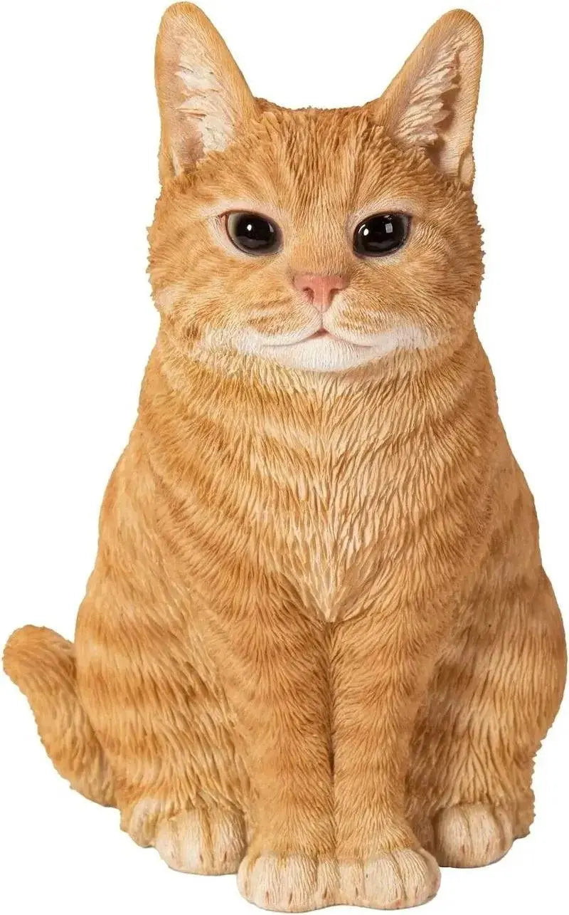 Sitting Ginger Cat Real Life Resin Ornament by Vivid Arts Vivid Arts