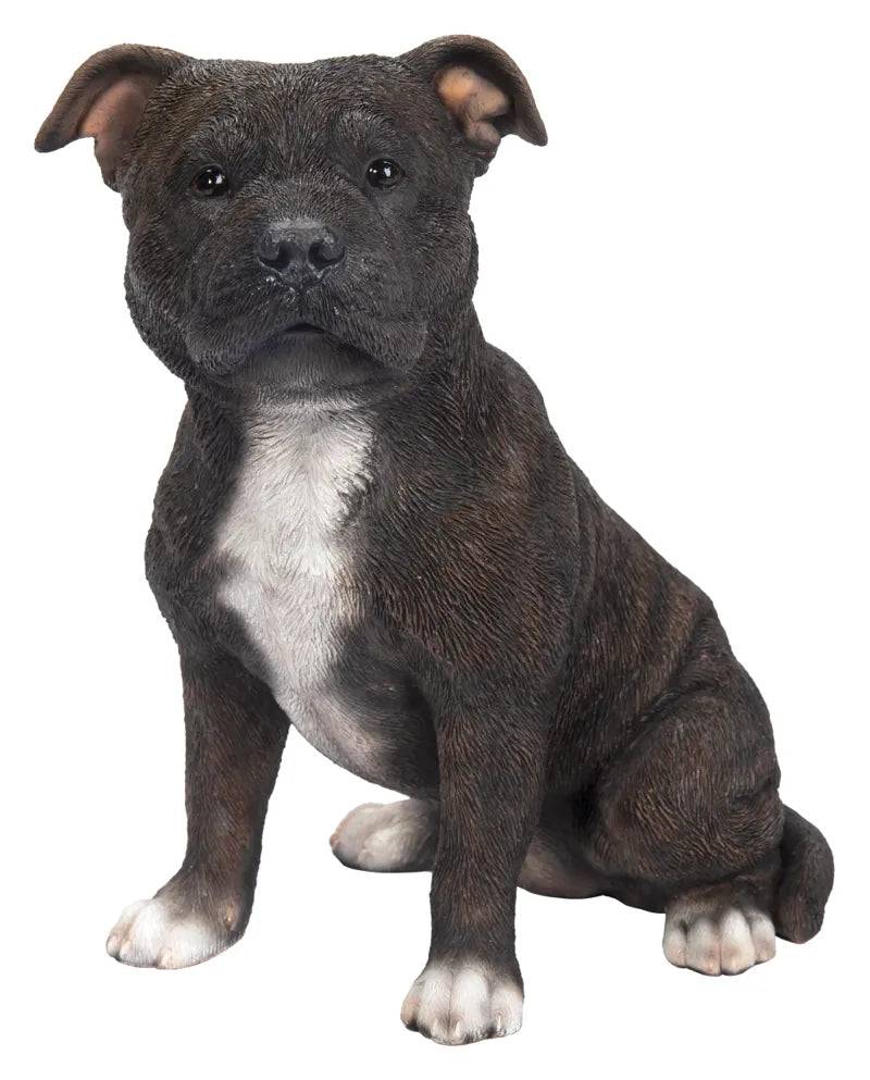 Real Life Staffordshire Terrier Brindle Ornament Size D by Vivid Arts Vivid Arts
