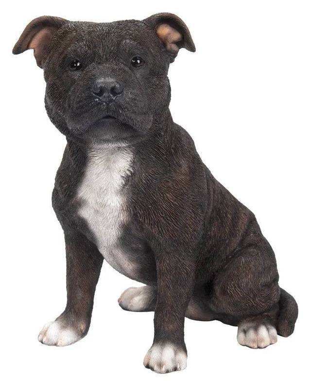 Real Life Staffordshire Terrier Brindle Ornament Size D by Vivid Arts Vivid Arts