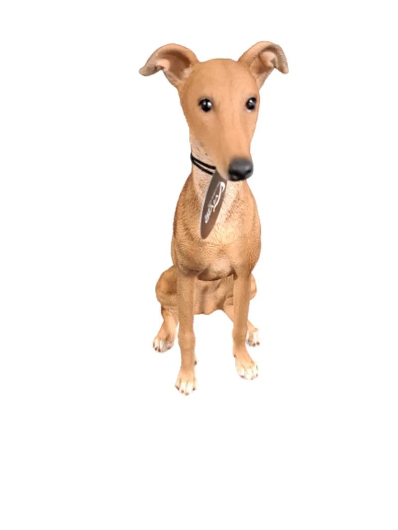 Real Life Whippet Ornament Size D by Vivid Arts