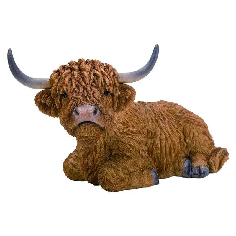 RL Laying Highland Cattle D Vivid Arts