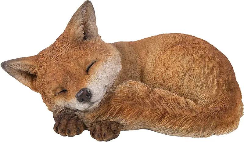 Real Life Sleeping Fox Cub Ornament Size D by Vivid Arts