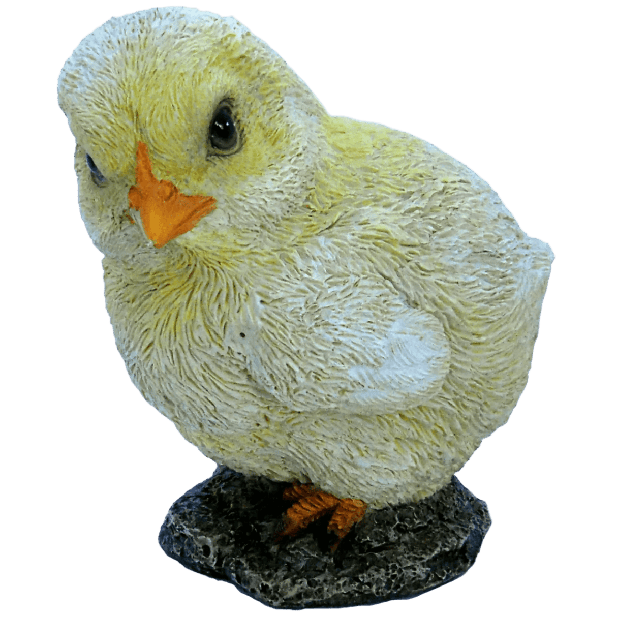 This cute little chick is part of the Real Life Farm range by Vivid Arts.Suitable for indoor or outdoor useWidth 8cm, Height 9.5cm