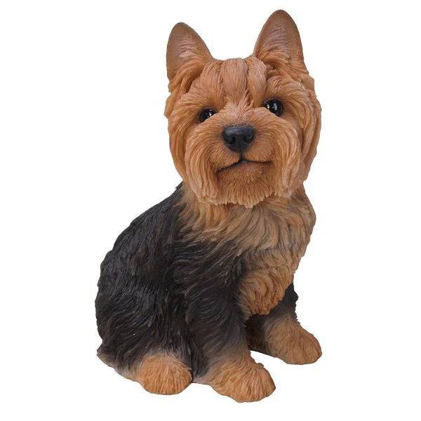 Real Life Sitting Yorkshire Terrier Ornament by Vivid Arts
