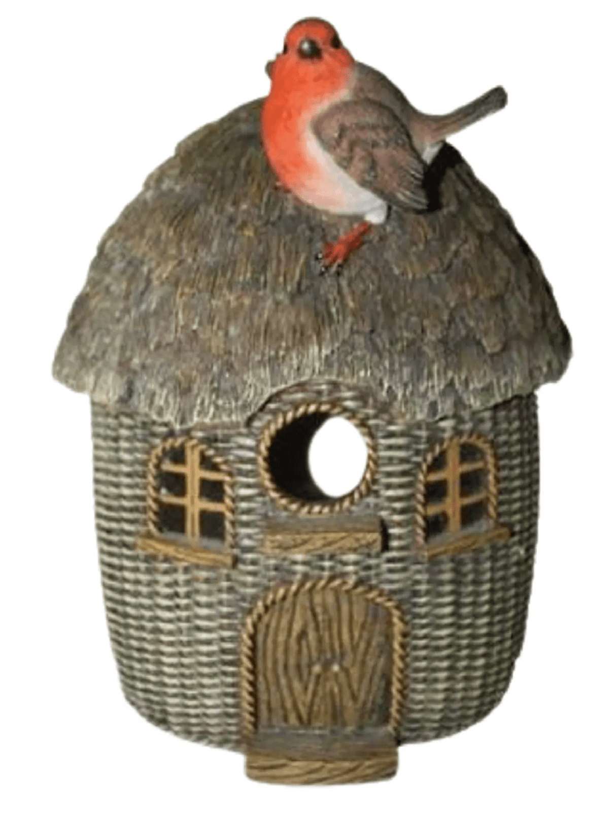 Wicker Bird House Robin by Vivid Arts