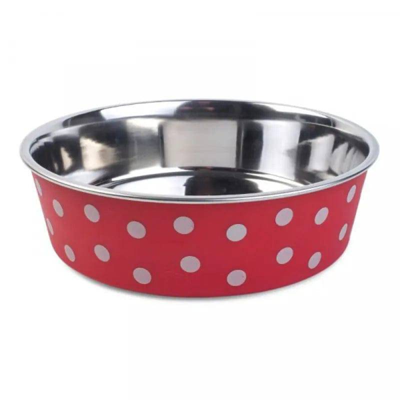 Bella Bowl Red Polka 17cm